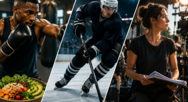 boxer hockey player and film professional representing plant-based living and performance