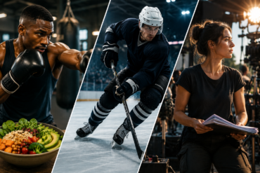 boxer hockey player and film professional representing plant-based living and performance