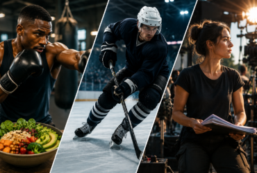 boxer hockey player and film professional representing plant-based living and performance