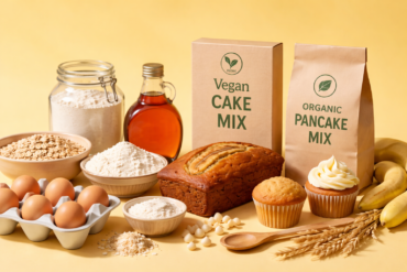 Vegan and organic baking mixes made with natural ingredients