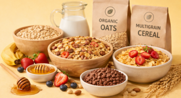 Organic and vegan cereals made with natural ingredients