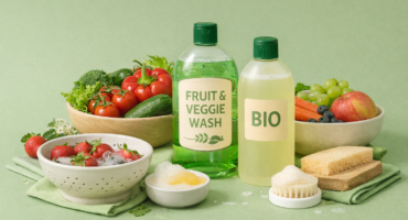 Eco-friendly fruit and vegetable wash used on fresh produce