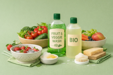 Eco-friendly fruit and vegetable wash used on fresh produce
