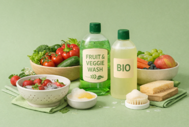 Eco-friendly fruit and vegetable wash used on fresh produce
