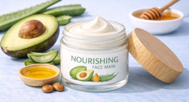 vegan organic and cruelty-free nourishing face mask made with natural ingredients