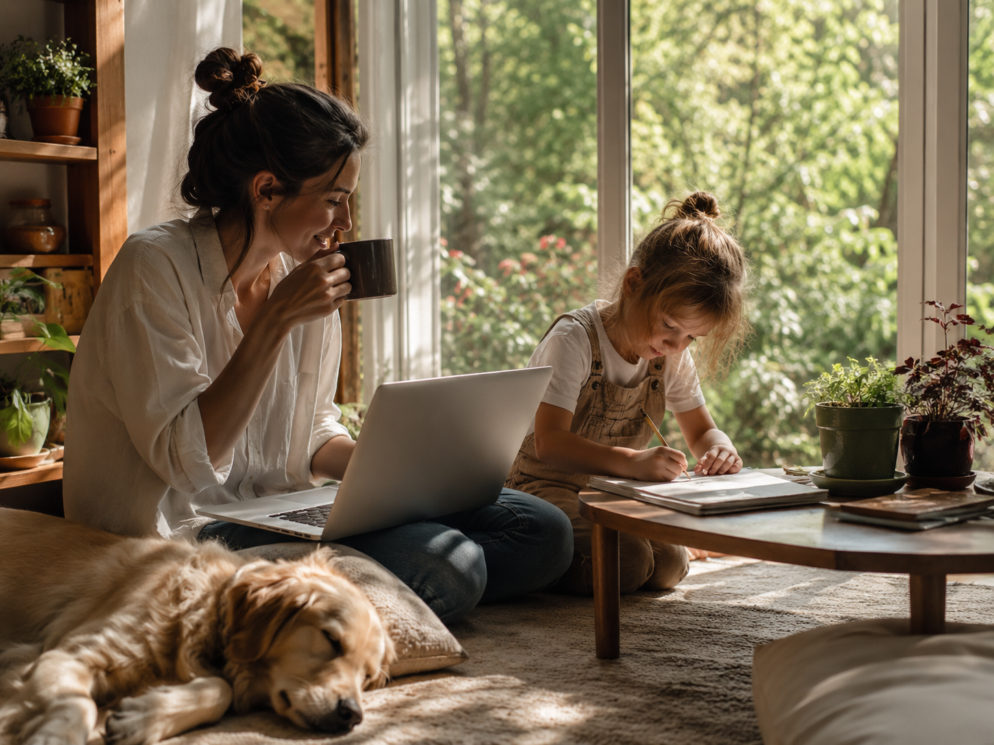 How Earth Friend's Store Works – Mother and child making thoughtful shopping choices for a sustainable future